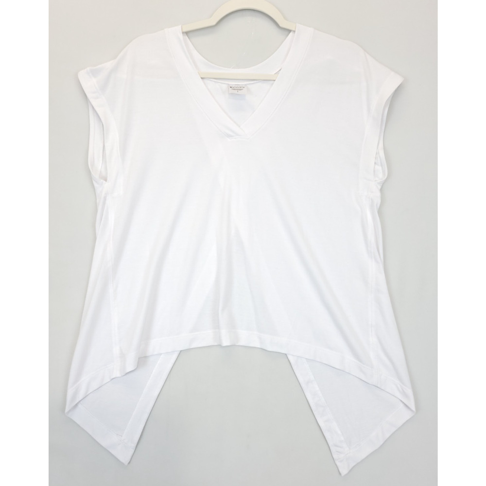 Athleta Essence Away From Body Tee T-Shirt Women S White Stretch Active Wear